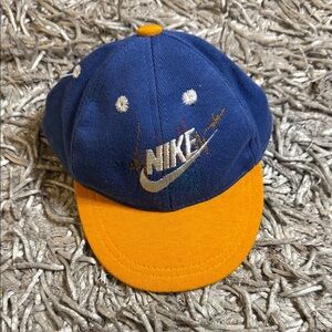 Nike Royal Blue and Bright Orange Two-Tone Baseball Cap